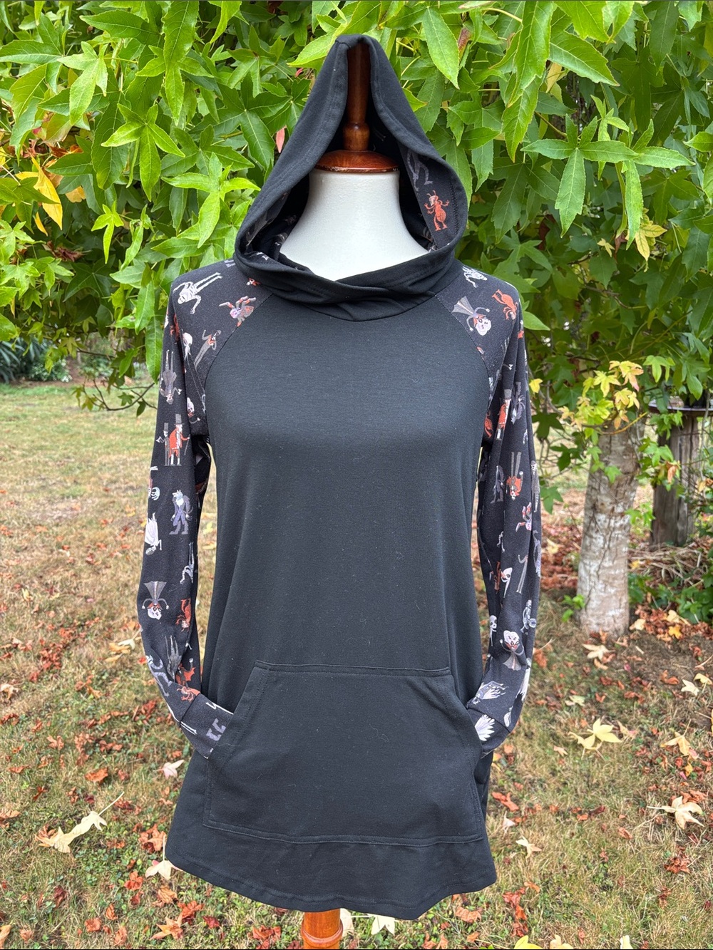LulaRoe Hooded Halloween Theme Tee